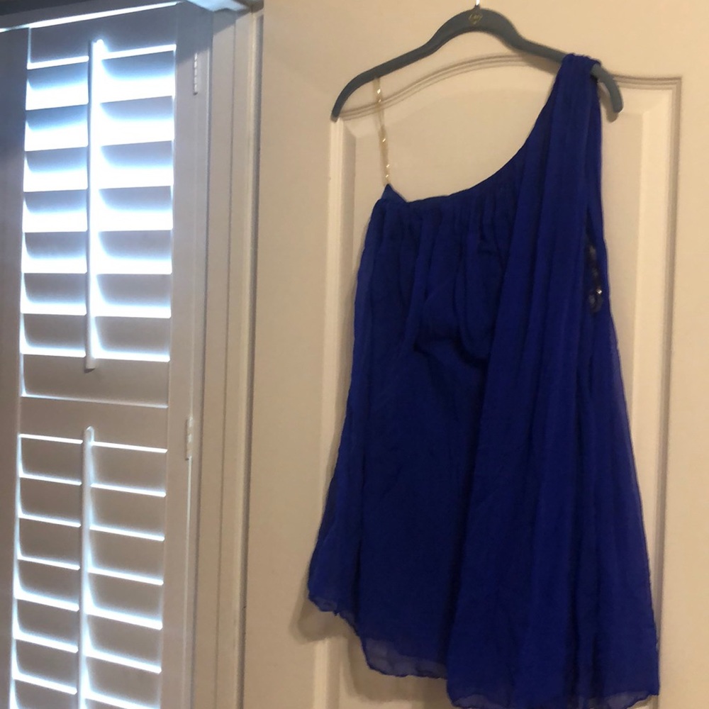 Cobalt blue cocktail dress